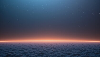 Dramatic sunrise over cloudy horizon aerial view of nature's beauty dreamy atmosphere stunning landscape serene environment