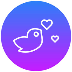 Dove with Heart Icon