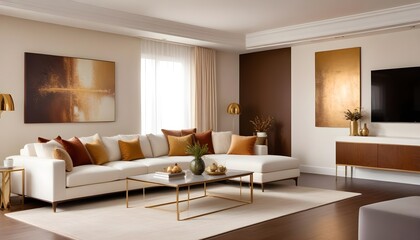 interior modern design room 3d