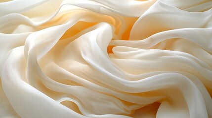 Obraz premium Soft, flowing fabric in a light beige hue