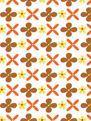 Fototapeta premium seamless pattern with autumn leaves