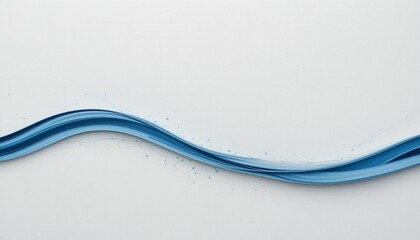 Obraz premium Flowing blue water wave minimalist design digital artwork clean environment aesthetic view conceptual art for modern spaces