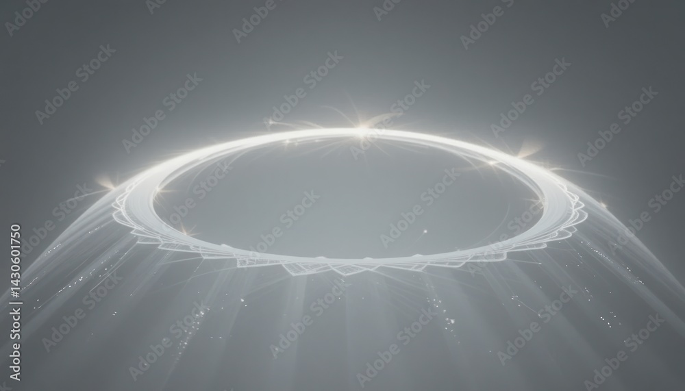 Poster dynamic light display futuristic setting digital art ethereal atmosphere abstract viewpoint visual c