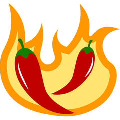 Flaming Chili Icon