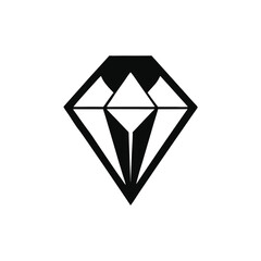 diamond on white background