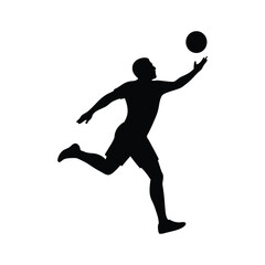 tennis player silhouette