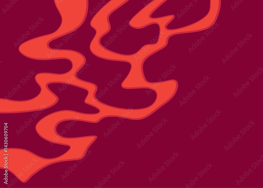 Poster abstract background with wavy line pattern and with some copy space area