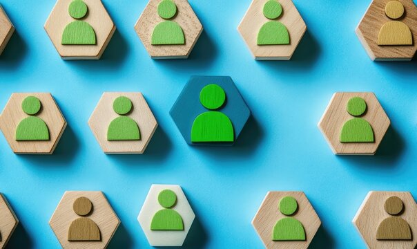 Different individual in a group