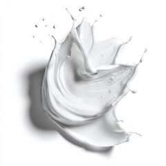 White facial moisturizer isolated against a white backdrop 