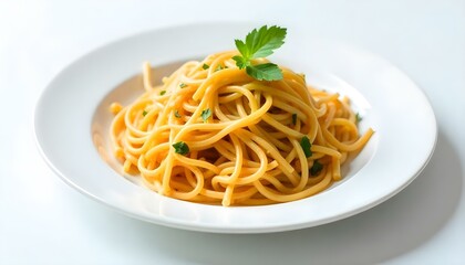 white plate on a white background