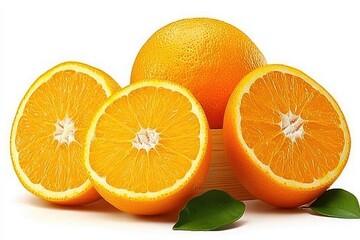Fresh citrus fruit,  oranges, slices