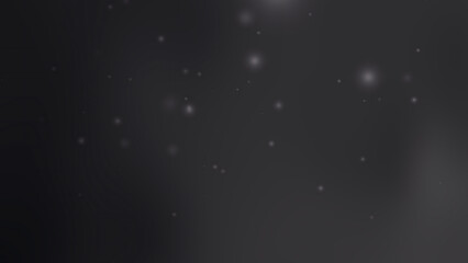 black gray background features faint glowing specks resembling distant stars