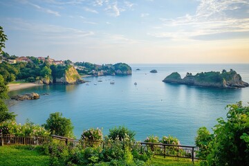 Coastal Town at Dawn
