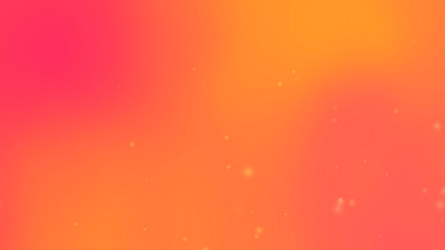 abstract orangepink gradient background with small glowing particles