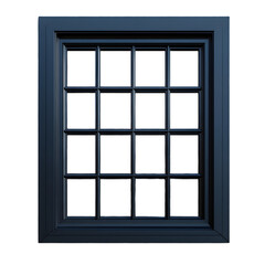 Dark window pane with grid detail.