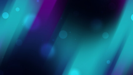 Glowing blue purple diagonal lines and bright bokeh dots form abstract art