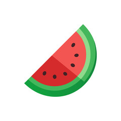 Watermelon Slice isolated on transparent background