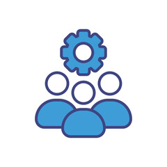 Team Management icon vector stock illustration