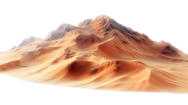 Desert Mountain Range Landscape.