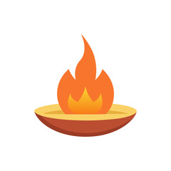 Fire Pit isolated on transparent background