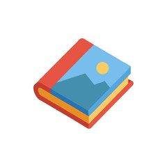 Photo Book isolated on transparent background