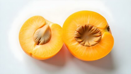 apricot on a white background