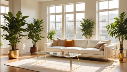 interior modern design room 3d