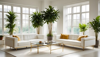 interior modern design room 3d