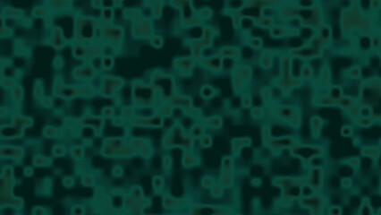 Abstract pattern of green and black shapes