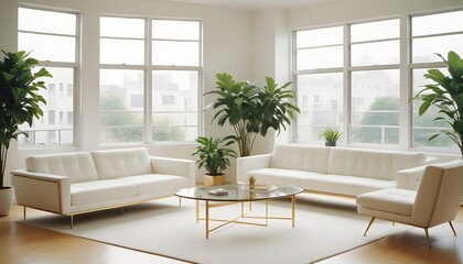 interior modern design room 3d