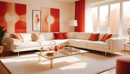 interior modern design room 3d