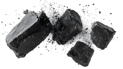 Exploding Dark Cubes with Water Splash.