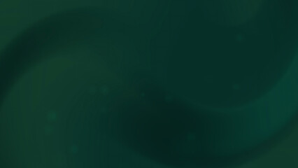 Dark Green Abstract Background with Smooth Waves and Soft Light Effect