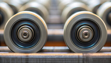 Machinery with belts showcases precision engineering and efficiency in motion, highlighting importance of industrial design