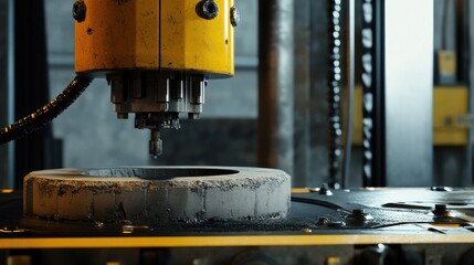 Assessment of concrete s compressive strength using cubic or cylindrical samples tested in a compression machine