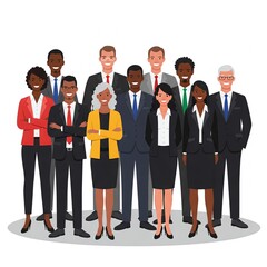 Fototapeta premium group of business people standing