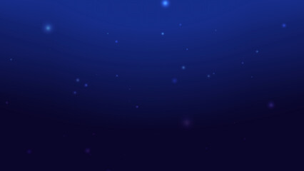 Dark blue sky with white and blue glowing dots 