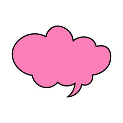 Speech Bubble Vector Illustration with Cartoon Design. 