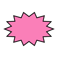 Speech Bubble Vector Illustration with Cartoon Design. 