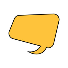 Speech Bubble Vector Illustration with Cartoon Design. 