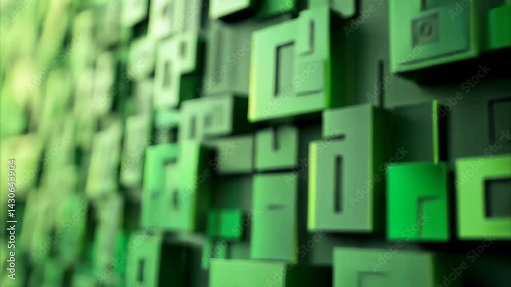 Poster seamless pattern of ones and zeros on a vibrant green background creating a digital texture, ones an