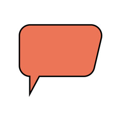 Naklejka premium Speech Bubble Vector Illustration with Cartoon Design. 