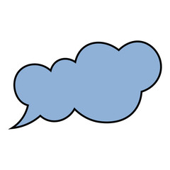 Speech Bubble Vector Illustration with Cartoon Design. 
