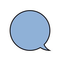 Speech Bubble Vector Illustration with Cartoon Design. 