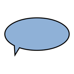 Speech Bubble Vector Illustration with Cartoon Design. 