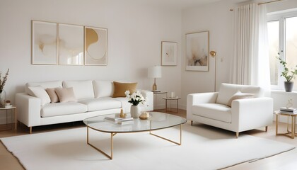 interior modern design room 3d