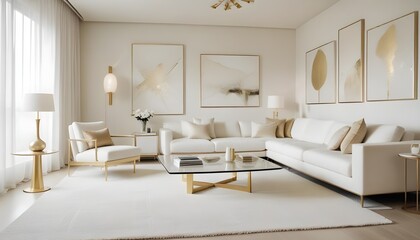 Fototapeta premium interior modern design room 3d