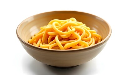 instant noodles isolated on white background