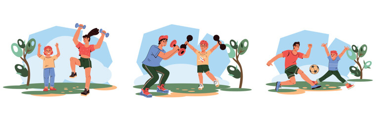Active Family Fitness A Day of Fun Workouts Together in the Park