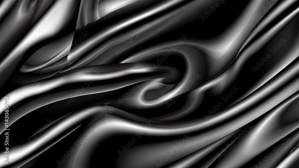 Poster captivating patterns emerge as silk fabric undulates, creating a mesmerizing interaction with light 